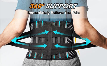 Hot sale Back Braces Waist Belt Men Women Work Lower Back Pain Relief Breathable Anti-skid Spine Lumbar Support Belt - StyleLab.