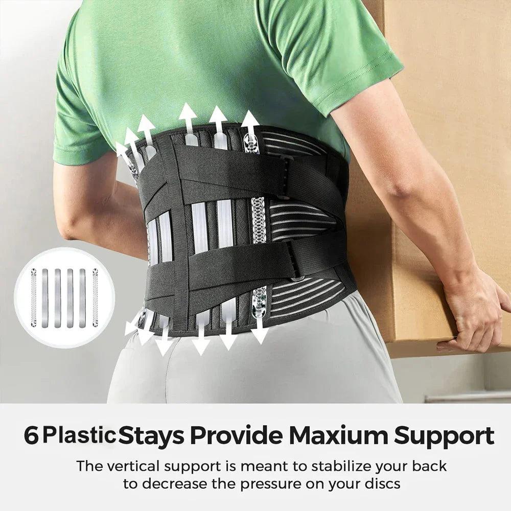 Hot sale Back Braces Waist Belt Men Women Work Lower Back Pain Relief Breathable Anti-skid Spine Lumbar Support Belt - StyleLab.