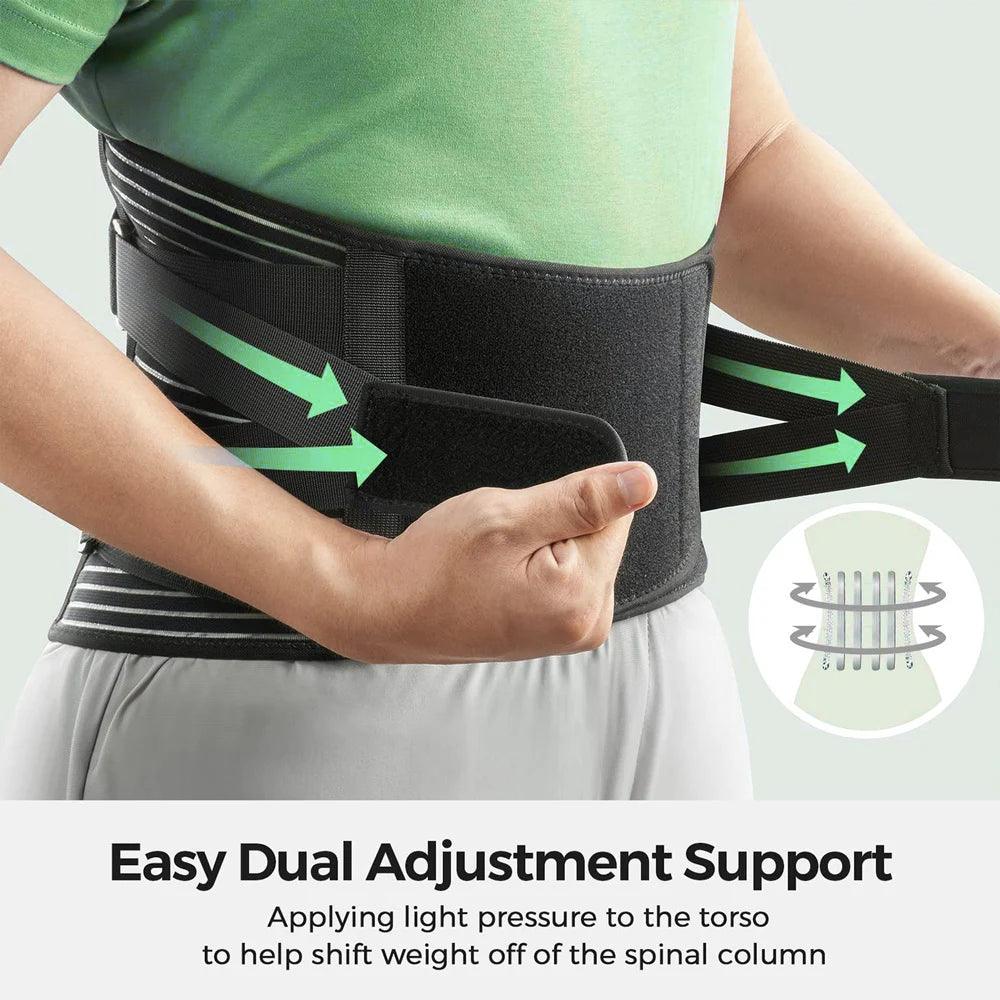 Hot sale Back Braces Waist Belt Men Women Work Lower Back Pain Relief Breathable Anti-skid Spine Lumbar Support Belt - StyleLab.