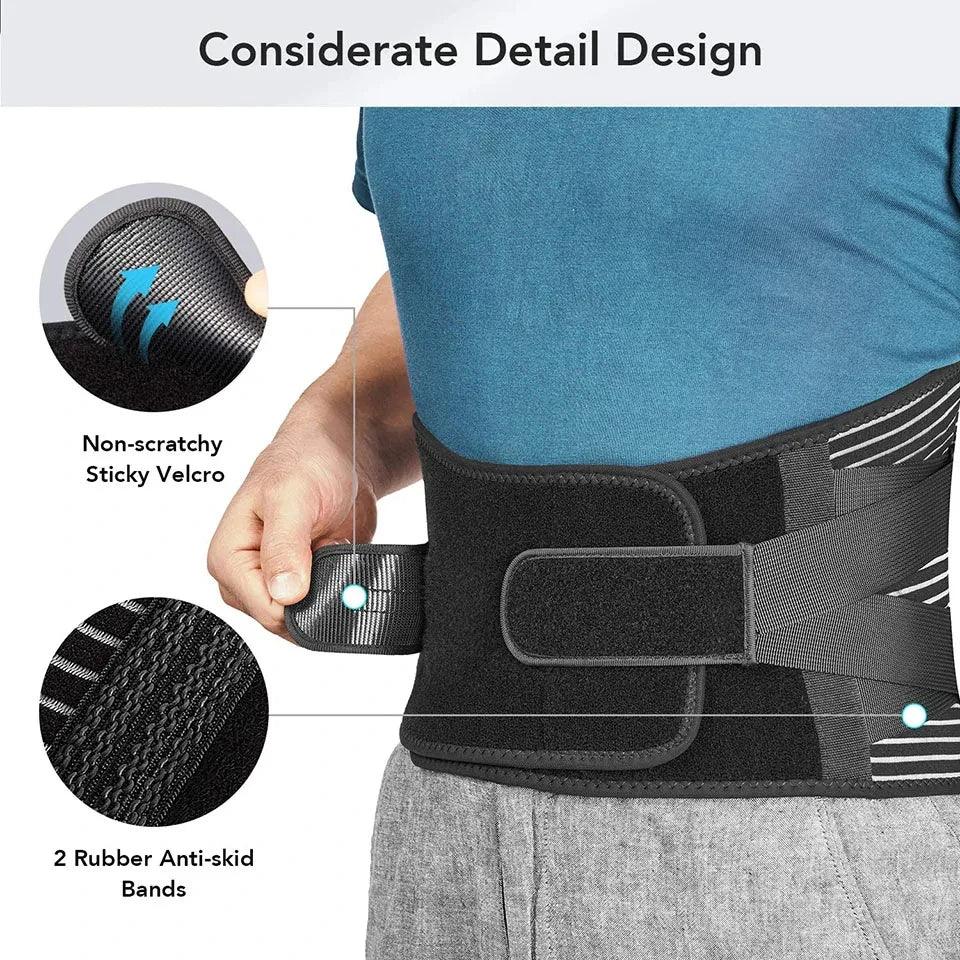 Hot sale Back Braces Waist Belt Men Women Work Lower Back Pain Relief Breathable Anti-skid Spine Lumbar Support Belt - StyleLab.