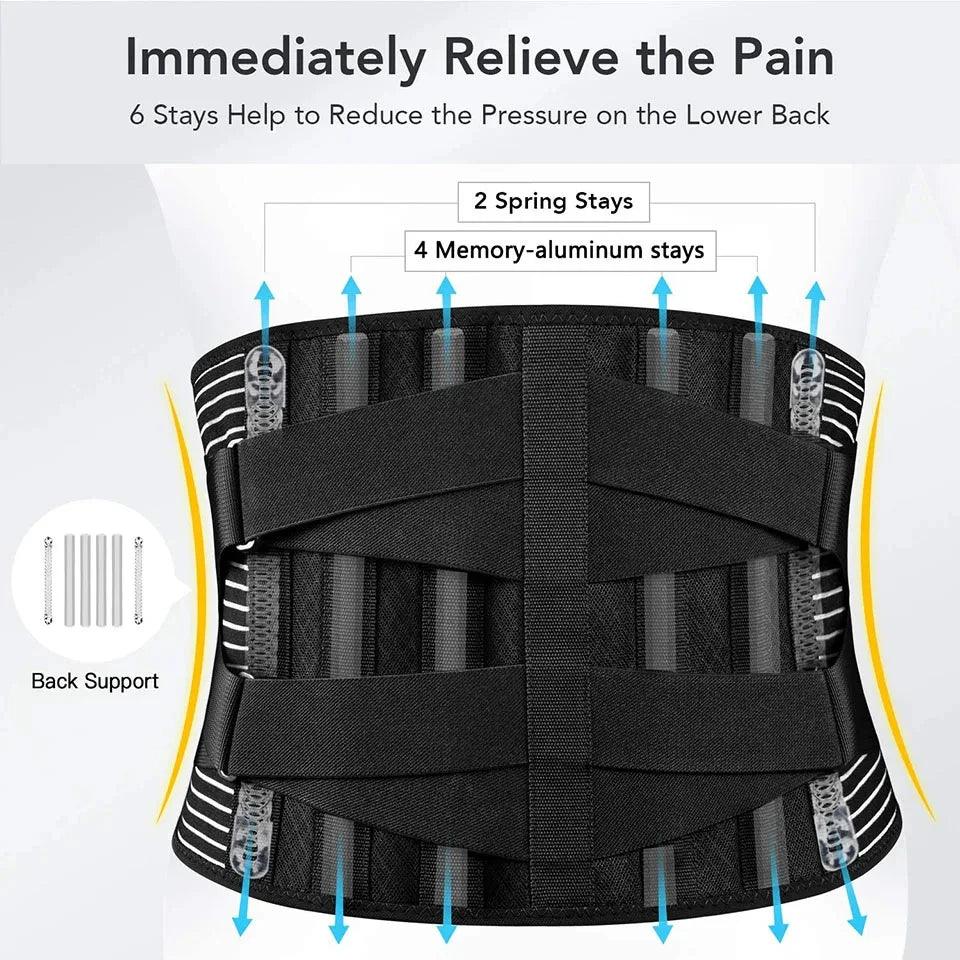 Hot sale Back Braces Waist Belt Men Women Work Lower Back Pain Relief Breathable Anti-skid Spine Lumbar Support Belt - StyleLab.